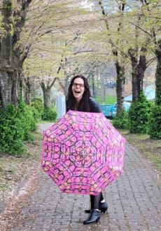 girl with umbrella